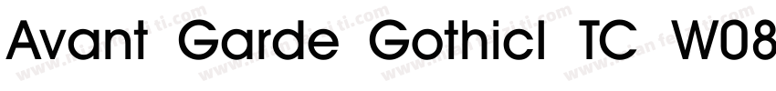 Avant Garde GothicI TC W08 Demi字体转换